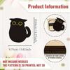 Cute Cat Wooden Needle Storage Box Magnetic Sewing Pin Holder Wood Needle Organizer For Handmade Craft Home Use