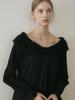 Peulomdeimomeonteu Miel Fur Ribbon Blouse_2Color