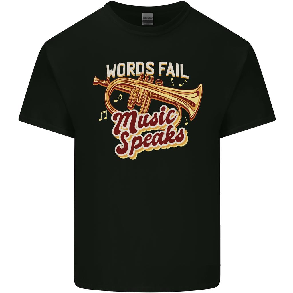 Flugelhorn Music Speaks Where Words Fail Unisexs Light Cotton TShirt