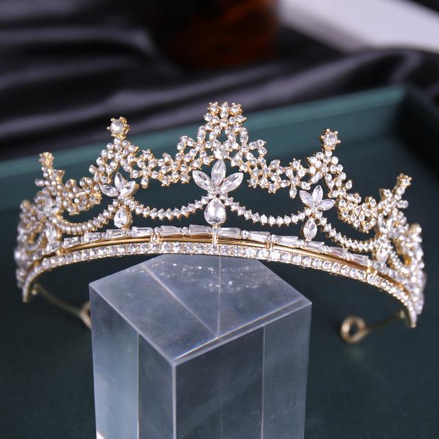 Wedding Crown Tiaras Rhinestone Diadem Girls Birthday Noiva Headpiece Coronitas For 15 Years Bridal Hair Accessories Jewelry
