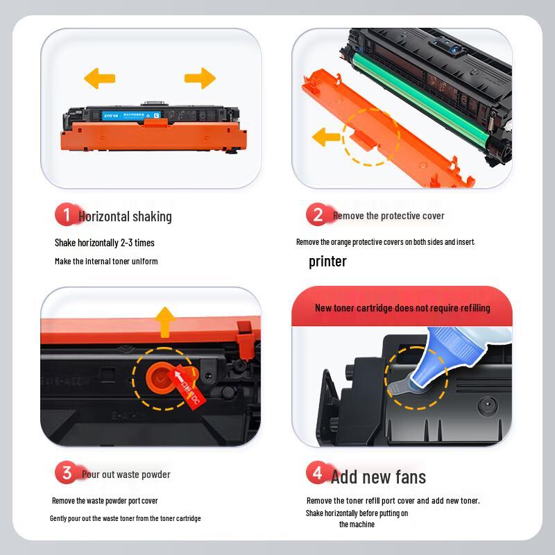 Compatible HP CE740A/307A Color LaserJet Toner Cartridge