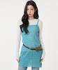 UNKNOWN PLANET Scaly Knit Top Dress Turquoise