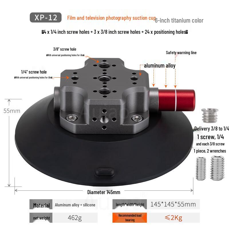 TEXIAN Camera Vacuum Suction Cup Mount