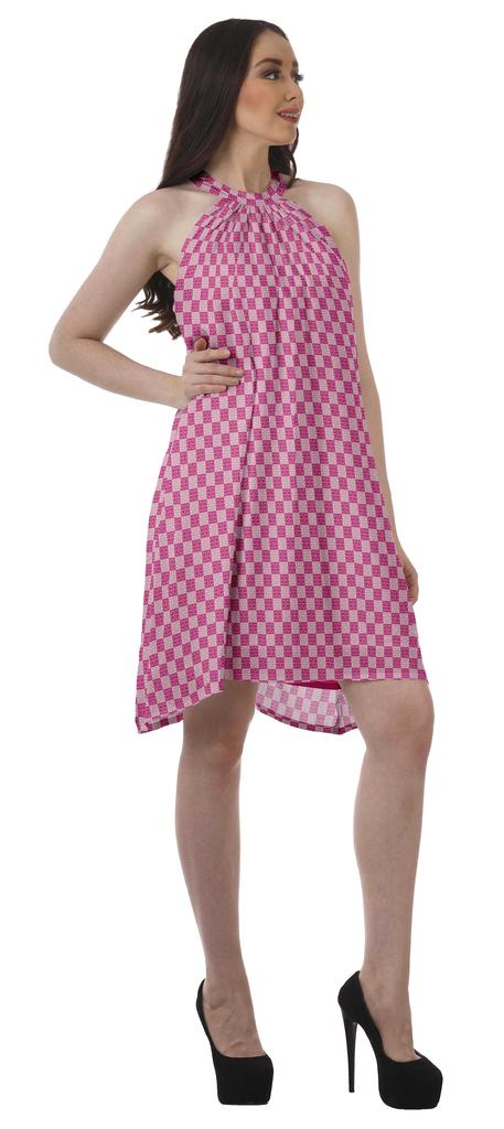 Moomaya Sukienki halter z nadrukiem Kobiety Wysoki dekolt Bez rękawów Tunika Kobiety