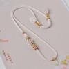 Hand-Woven Peach Blossom Knot Necklace Cord with Four-Strand Braid for Men and Women