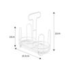 Disposable Cup Rack Cup Lid Storage Box Iron Art Cup Holder Dispenser for Countertops Durable Coffee Storage Rack for Kitchen