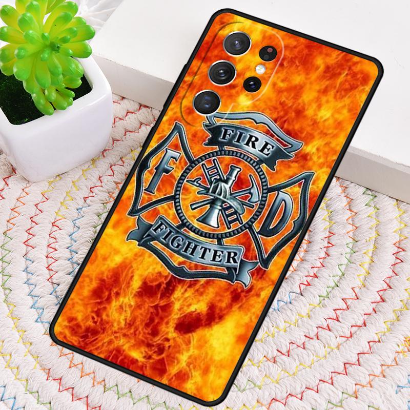 Rescue Fire Dept TPU Phone Case For Samsung Galaxy Note 10 Pro S26 S25 S24 S23 S22 Ultra Plus S21 FE S20 Shockproof Cover