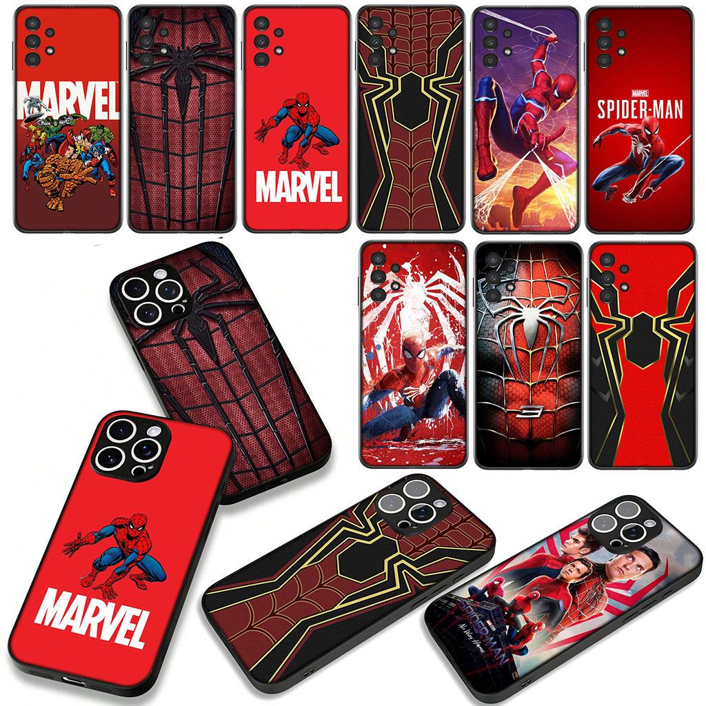 Logo Marvel Uomo Ragno Spiderman Cover Custodia per Telefono per Apple iPhone 17 16 11 Pro XS Max XR 6 7 8 Plus 16E SE 2020 Air 5 SE2