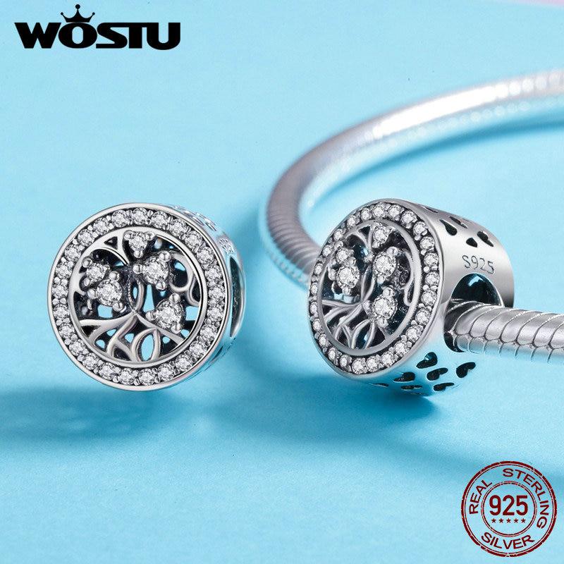 

WOSTU Шарм дерево жизни на браслет из стерлингового серебра 925 пробы HCC626