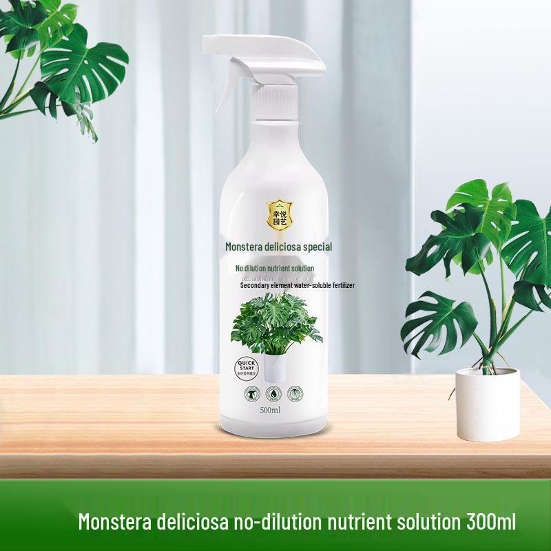 Monstera Foliar Spray: No-Dilution Nutrient Solution for Hydroponics, Rust Spots & Yellow Leaves Treatment