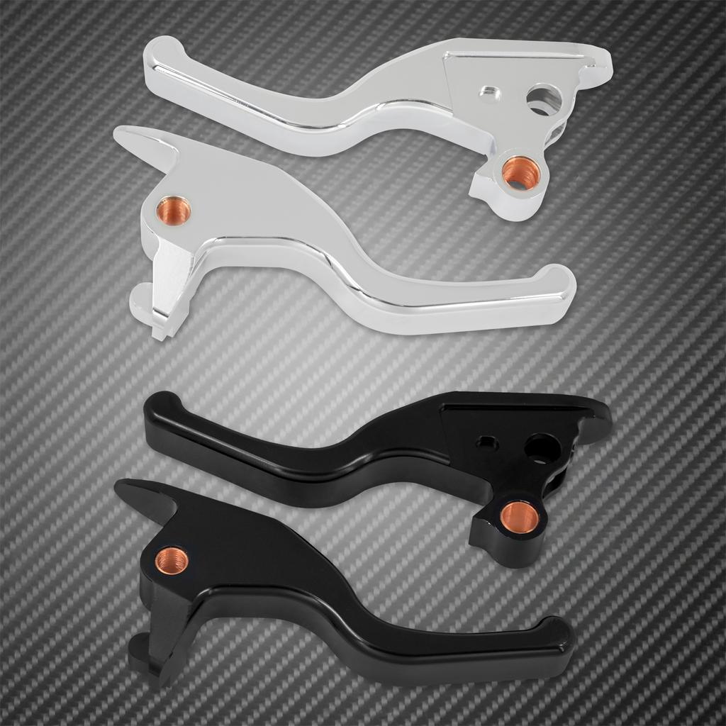 Brake Clutch Levers Motorcycle 3 Fingers Short Hand Levers For Harley Softail Fat Boy FLFB Breakout FXSB Low Rider FXDLS 2018-24