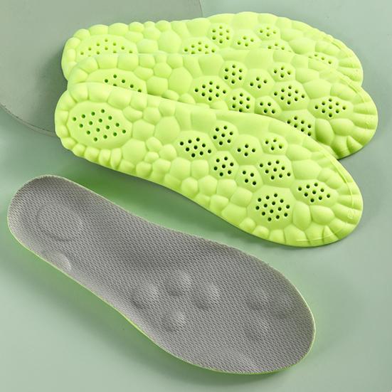 1 Pair Memory Foam Kids Insoles Breathable Moisture-Absorbing Sports Insole Shock Absorption Insoles for Boys Girls