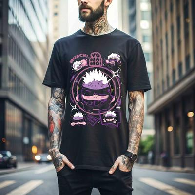 100% Baumwolle TOPS UNISEX T-SHIRTS MÄNNER FRAUEN lustig Gojo Satoru T-Shirt Megumi Itadori Komödie Jujutsu Kaisen Sukun droll 493