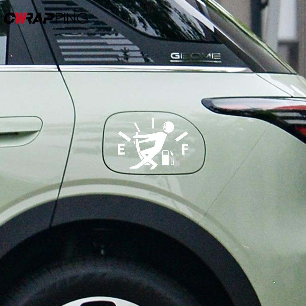 Car Stickers Pull Fuel Tank Pointer Reflective Vinyl Funny Stickers High Gas Decal Fuel Gage Empty Stickers Decal Auto Exterior