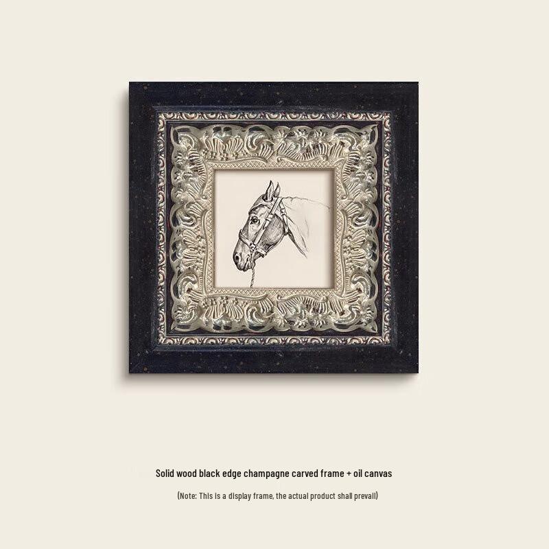 

French Vintage Horse & Bird Sketch Wall Art