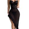 New sexy underwear big chest women's lace short skirt sexy short skirt hollow suspender skirt summer