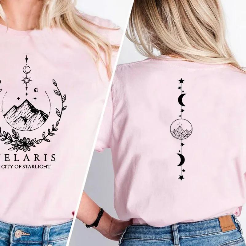 

ACOTAR T Shirt Women Velaris City of Starlight Tshirt SJM Merch Bookish Book Lover Tees Cotton Short Sleeve Tee Women Clothes S