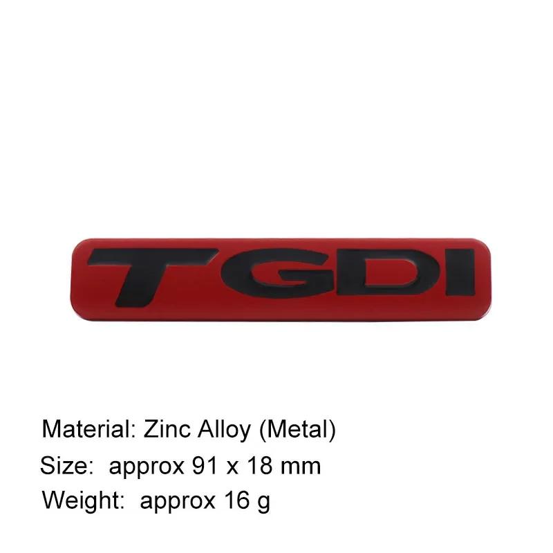 ABAB1 For Sonata Elantra Tucson IX25 IX35 3D Premium TGDI Letters Car Fender Trunk Rear Bonnet Nameplate Decal Emblem Badge Sticker