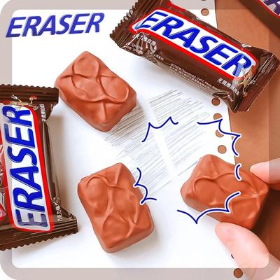 Cute Chocolate Eraser Novelty Pencil Rubber Creative Wiping Eraser  Student
