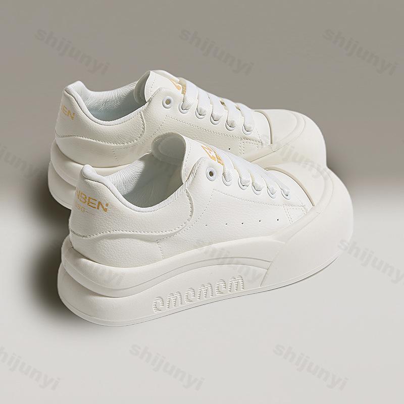 Fashion 2025 Spring Autumn New Women's Shoes Non Slip Lace-up Platforms Sneakers Breathable Comfortable Women's Vulcanize Casual Shoes