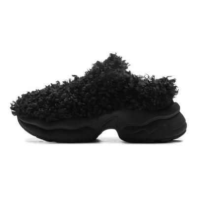 Fashionable Versatile Comfortable Plush Non-Slip Wear-Resistant Low-Top Casual Shoes Women Sneaker Black AGCU552-4