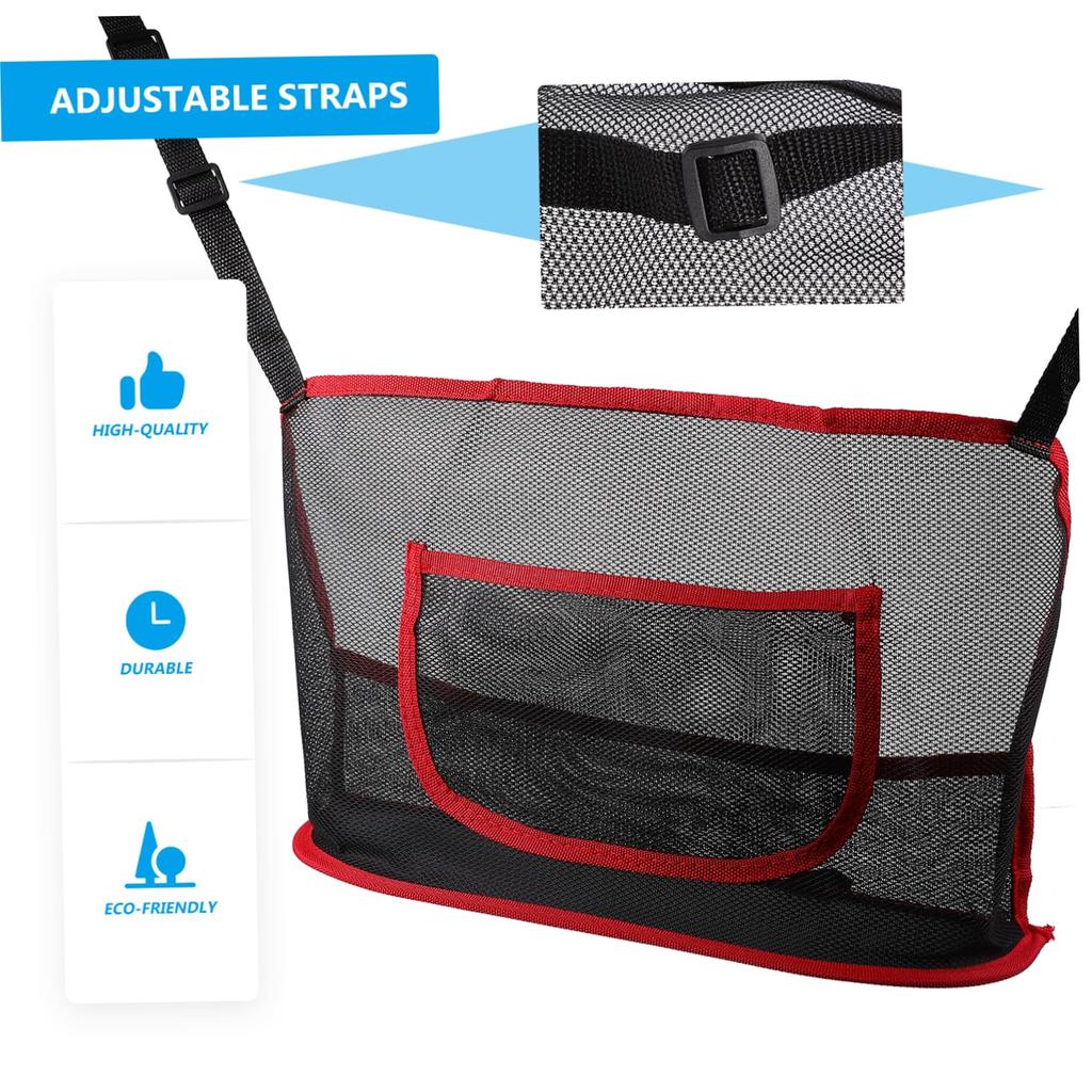 Anneome Mesh Storage Cargo Net Seat Organizer Car Wallet Net Car Wallet Purse Mesh Handbag Mesh Net