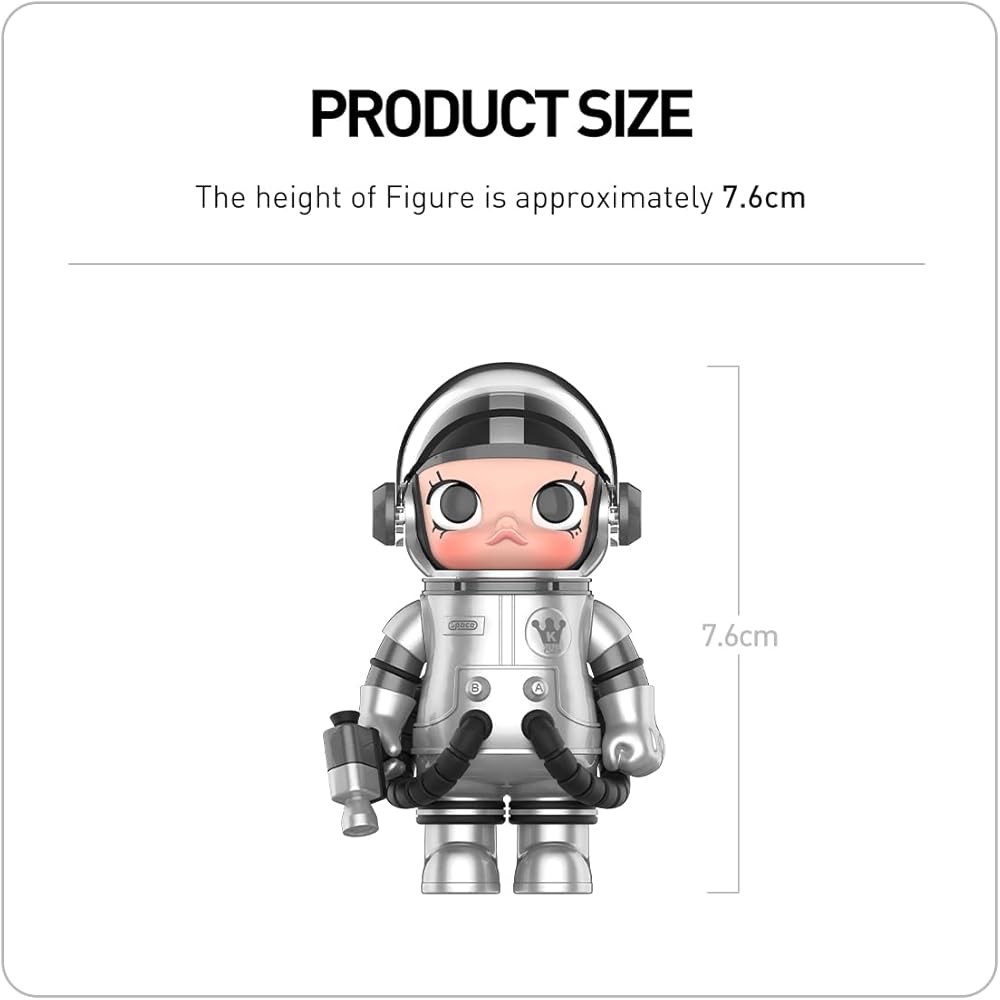 Pop Mart Mega Space Molly 100% Refraction Collectible Figure 10cm