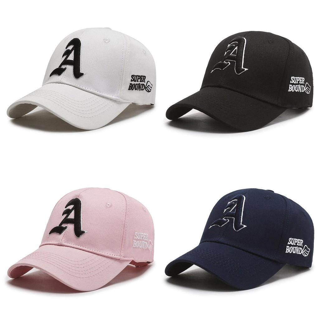 Embroidery A Letter Baseball Cap Breathable Outdoors Sun Protection Hat Gift