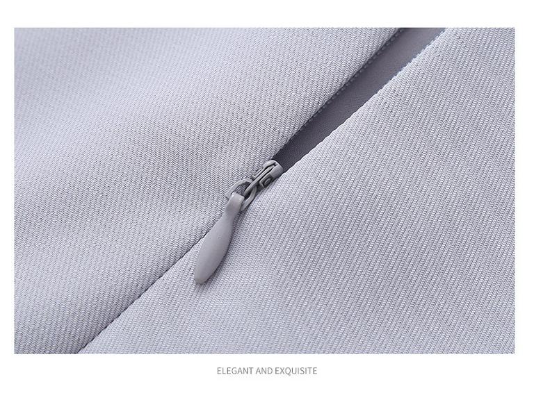 French Style Women's Summer Slimming Square Neck Long Dress