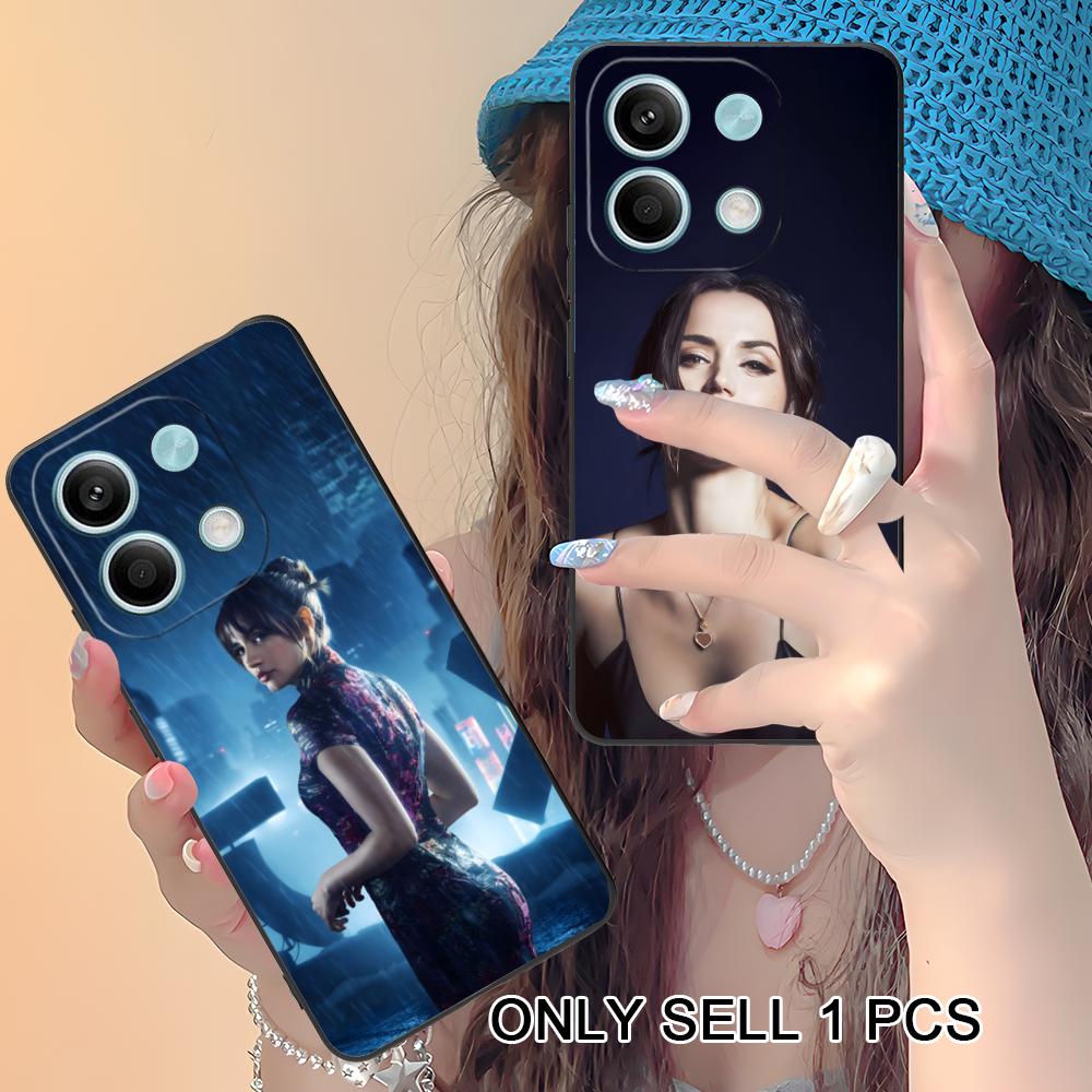 Ana De Armas Matte TPU Mobile Phone Case for Xiaomi Redmi Note 14 13 12 11 S Pro Plus 4G 5G Colorful Printing Cover