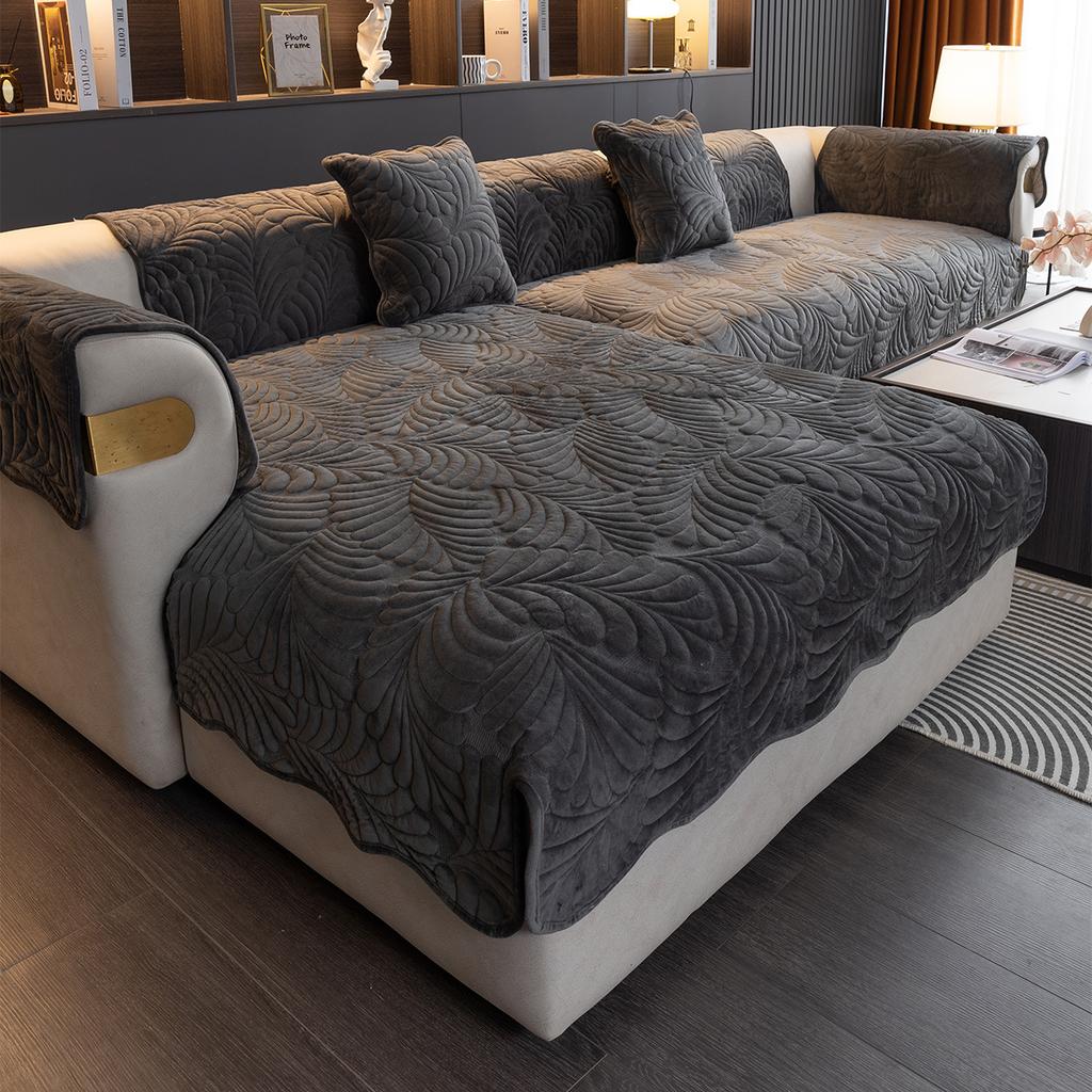 Thickened Plush Sofa Cushion - Non-slip, Modern Style, Suitable for 1-4 Seater Sofas and Sectionals, Can Be Used in Living Room, Bedroom, Office