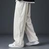 Korean Style Men's Loose Corduroy Straight-Leg Trousers - Spring/Autumn Trendy Casual Pants