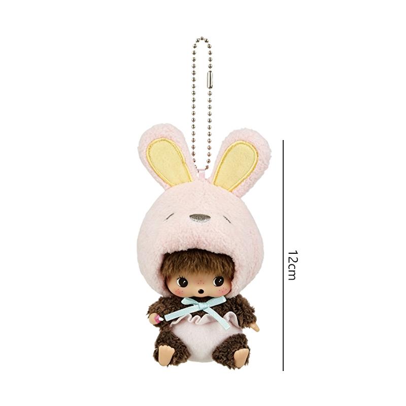 Schattige Monchhichi Baby Poppen Sleutelhanger Verjaardagspartij Cadeau Monchhichi Hangende Hanger Pop voor Tassen Cartoon Aap Hanger