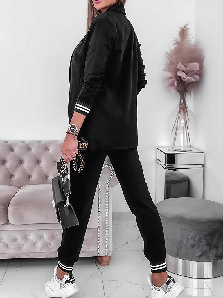 Women's Spring Korean-Style Retro Blazer & Casual Suit Set