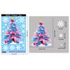 2/3/5PCS Christmas Electrostatic Window Clings Decor Set - Snowman Snowflake Tree Stickers For Glass Door Shop Display