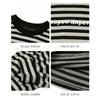 Boys Kids Crew Neck Long Sleeve Striped Casual T Shirt Spring Autumn Top