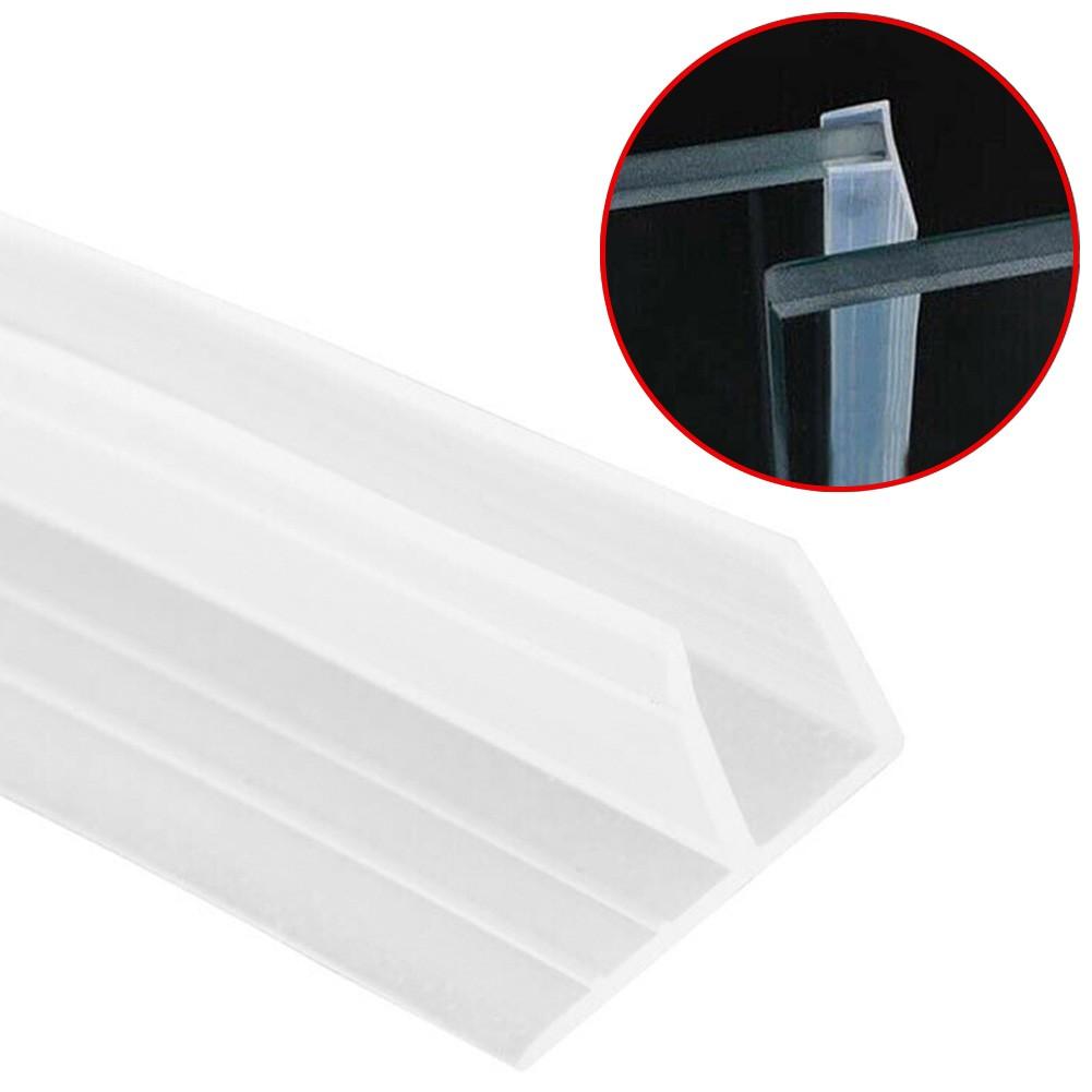 2m F Shape Bath Shower Screen Door Seal Strip For Glass  6mm Seal Gap