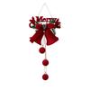 Nordic Flocked Bells Christmas Ornament Christmas Ball Hanging Pendant Christmas Tree Decorations for Home Decoration
