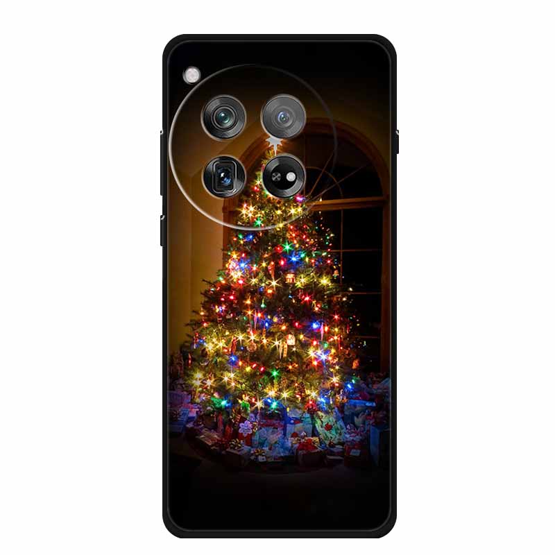 Christmas Phone Cases For Oneplus 12 12R 13 Case Black TPU Silicone For OnePlus 13 5G TPU Protective Soft Cover 1+12 1+12R 1+13