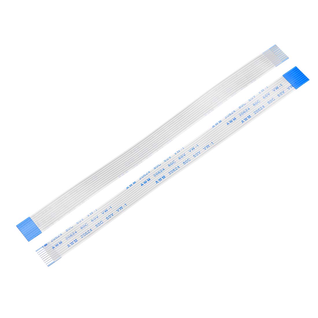 

uxcell Flexible Flat Cable Flexible Ribbon Cable Blue Silver Grey Plastic 150mm 1mm Pitch синій