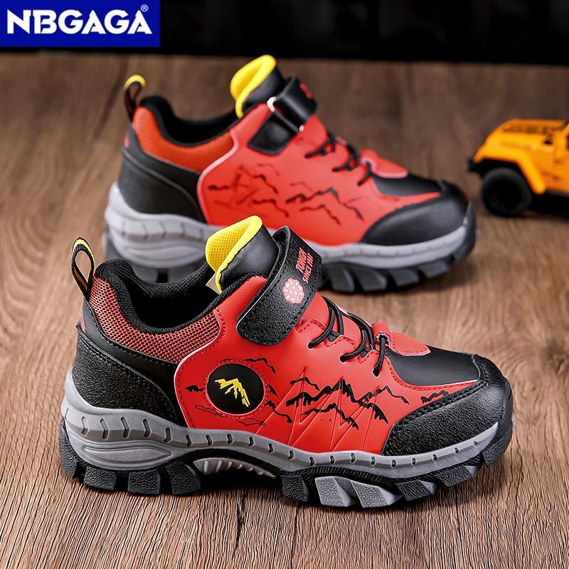Children's Fashion Hiking Boots Boys' Sport Running Sneake Anti-Collision Non-Slip Athletic Outdoor Trekking Shoes