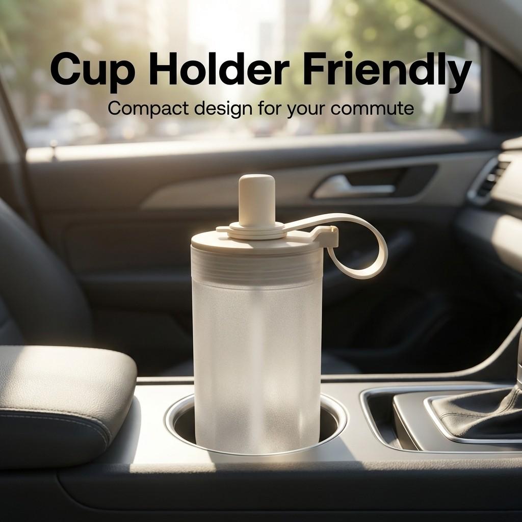Leak-proof Tumbler Straw Cup With Handle Transparent Plastic Water Cup For Cold And Hot Drinks Milk Coffee Mug For Students