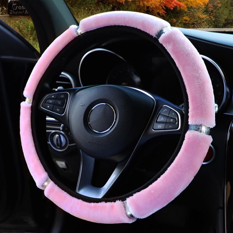 Copri leva cambio e freno a mano con strass glitterati per auto, copri anello cambio cristallo per auto, accessori decorativi interni per auto