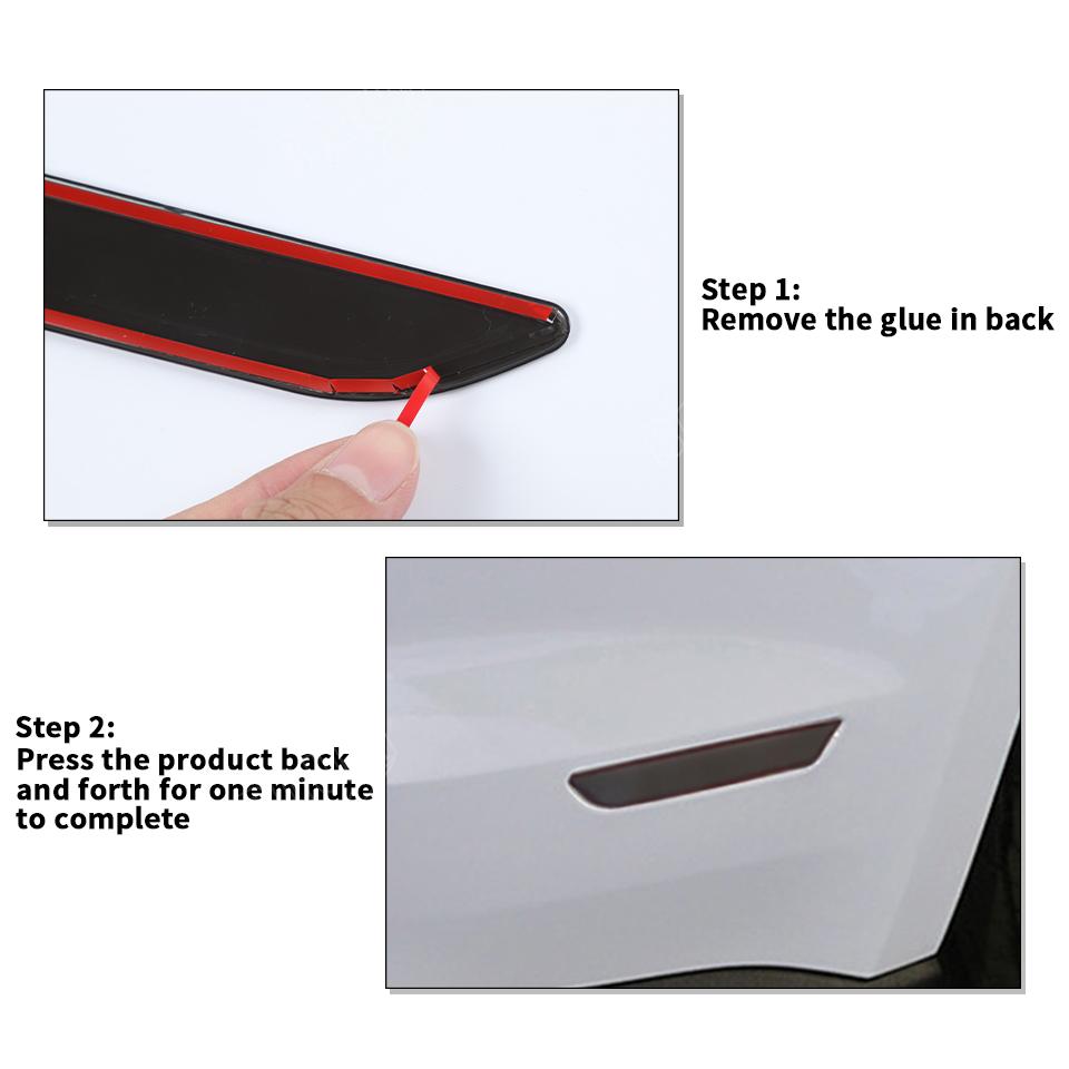 BAWA ABS Wielwenkbrauw Lampbehuizingen Decoratie Zwartgemaakte Auto Koplamp Kap Sierlijst Voor Ford Mustang 2015-2023 Exterieur Accessoires