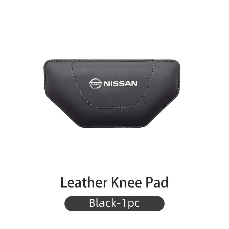 Leather Car Leg Cushion Main Driver's Knee Thigh Support Kneepad For Nissan Juke Sentra Pathfinder Skyline Silvia GTR Nismo SS11