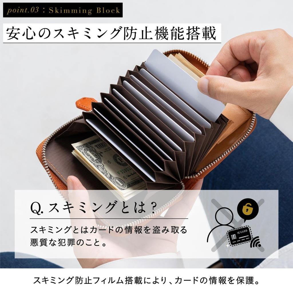 Bellows Wallet Card Holder Coin Case Bill Break Italian Leather Genuine Leather Camel [MURA] Men's Doesn't