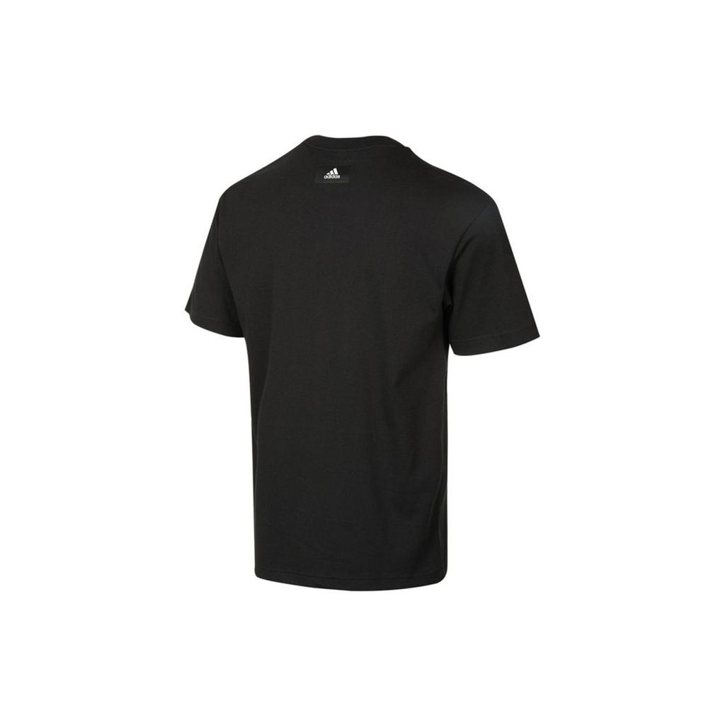 Adidas Sport Round Neck Short Sleeve T-Shirt Men Tops Black H46559