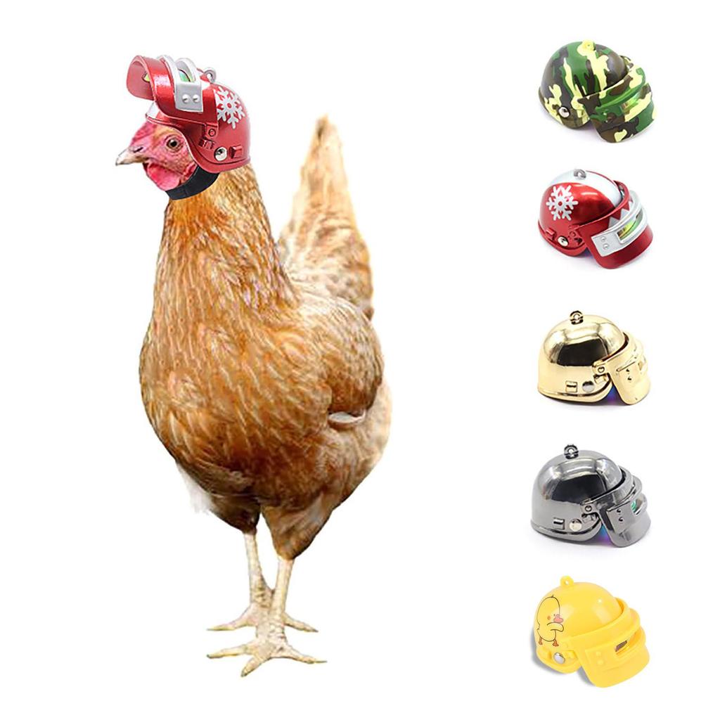 1PC Pet Supplies Funny  Chicken Helmet Hen Hard Hat Bird Hat