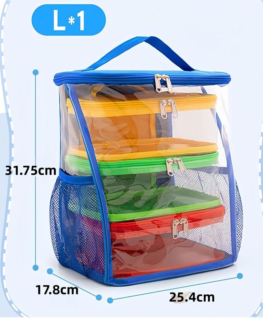 Childrens Toy Storage Bag With Pvc Material For Blocks And Puzzle Organizer For Kids Playroom