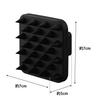 Yamazaki Magnet Head Scalp Massage Brush Soft Type Black W7×D7×H5cm Wall-Mountable Storage Tower Head Massage Brush